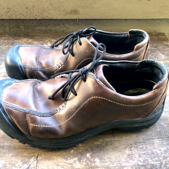 KEEN 1013911 Men's Portsmouth II Brown Leather Shoes Size 13 - Picture 1 of 12